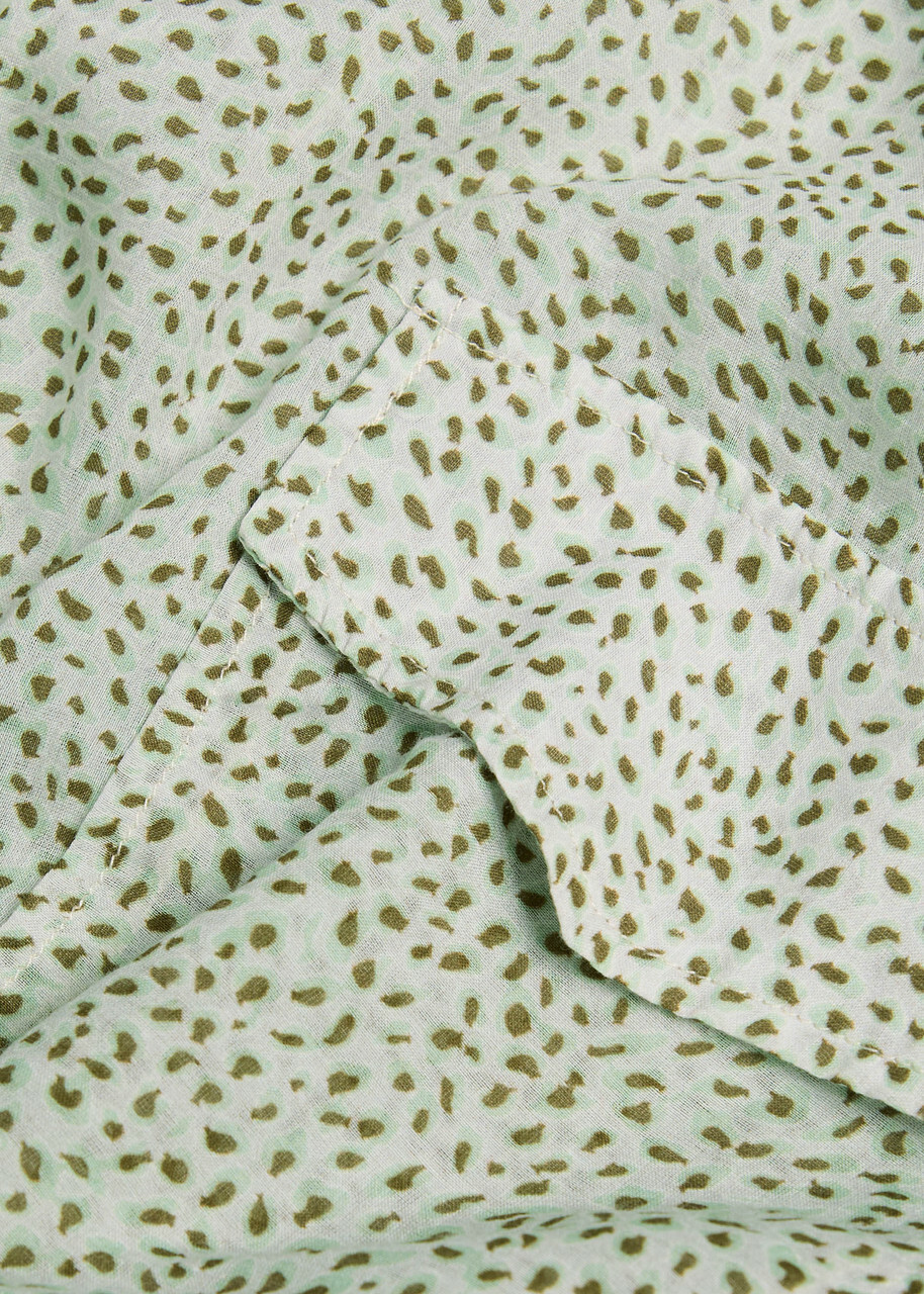 Forte_forte Printed Cotton and Silk-blend Shirt Light Green