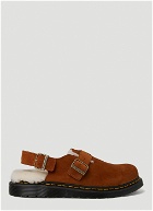 Dr. Martens Jorge Shearling Buckle Mules unisex Brown