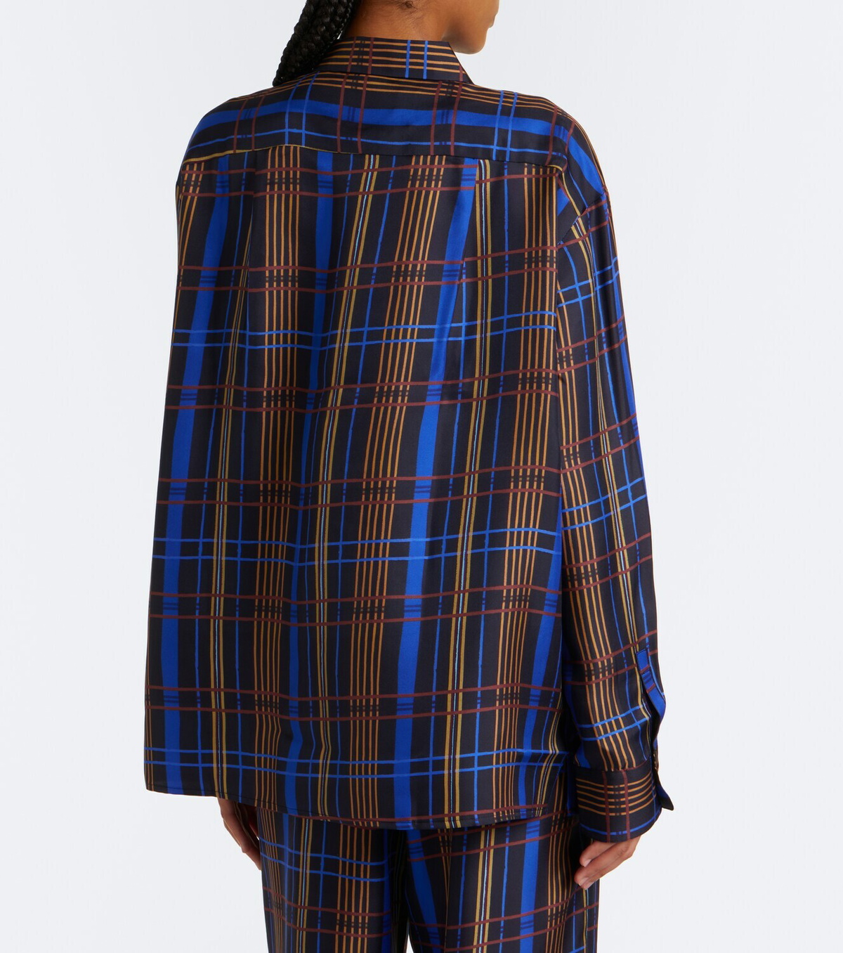 Asceno Maya checked silk shirt