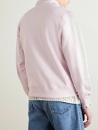 Noah - Logo-Embroidered Cotton-Jersey Sweatshirt - Pink