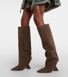 The Attico Cheope suede knee-high boots