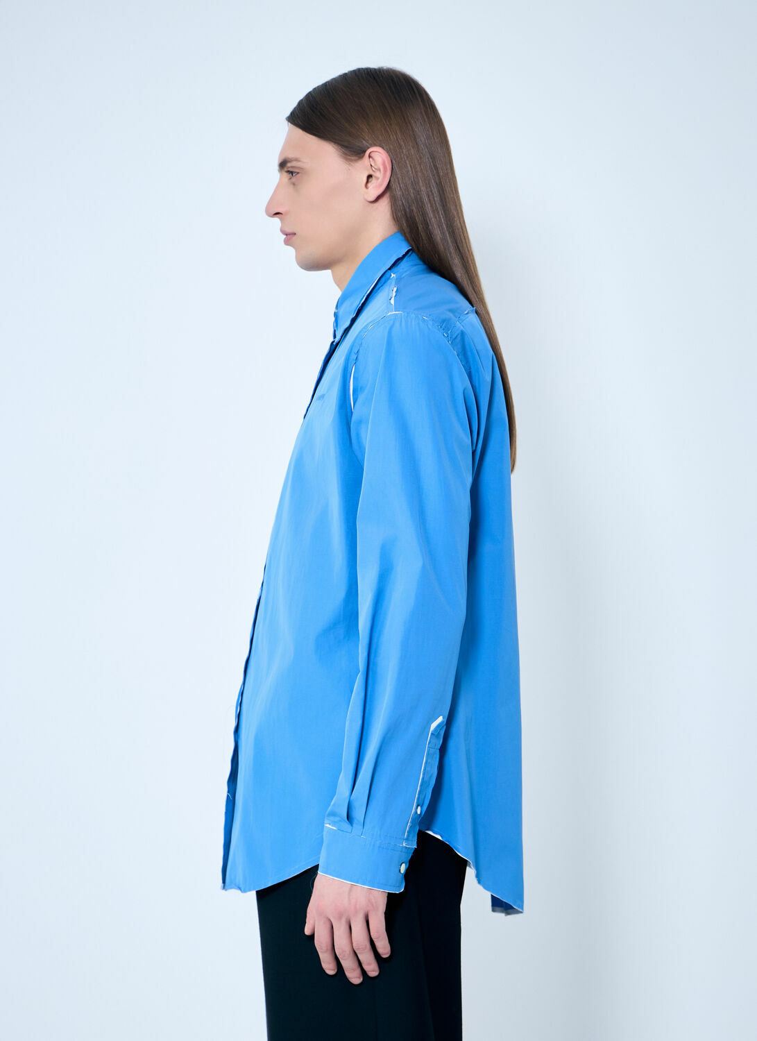 Miu Miu Raw Trims Poplin Shirt