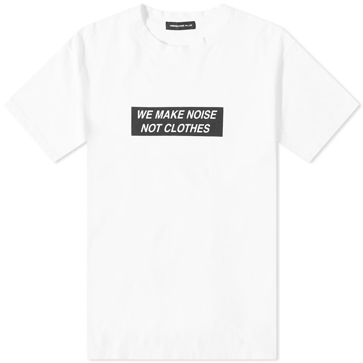 Photo: Undercover Men's We Make Noise Not Clothes T-Shirt in White