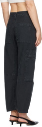 Citizens of Humanity Black Marcelle Low Slung Easy Cargo Pants