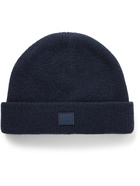 Acne Studios - Logo-Appliquéd Ribbed Wool-Blend Beanie