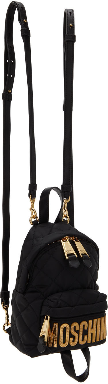 Backpack Moschino Black in Polyester - 31091698