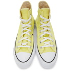 Converse Yellow Color Platform Chuck Taylor All Star High Sneakers