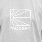 PACCBET Men's Sun Logo T-Shirt in Grey Melange