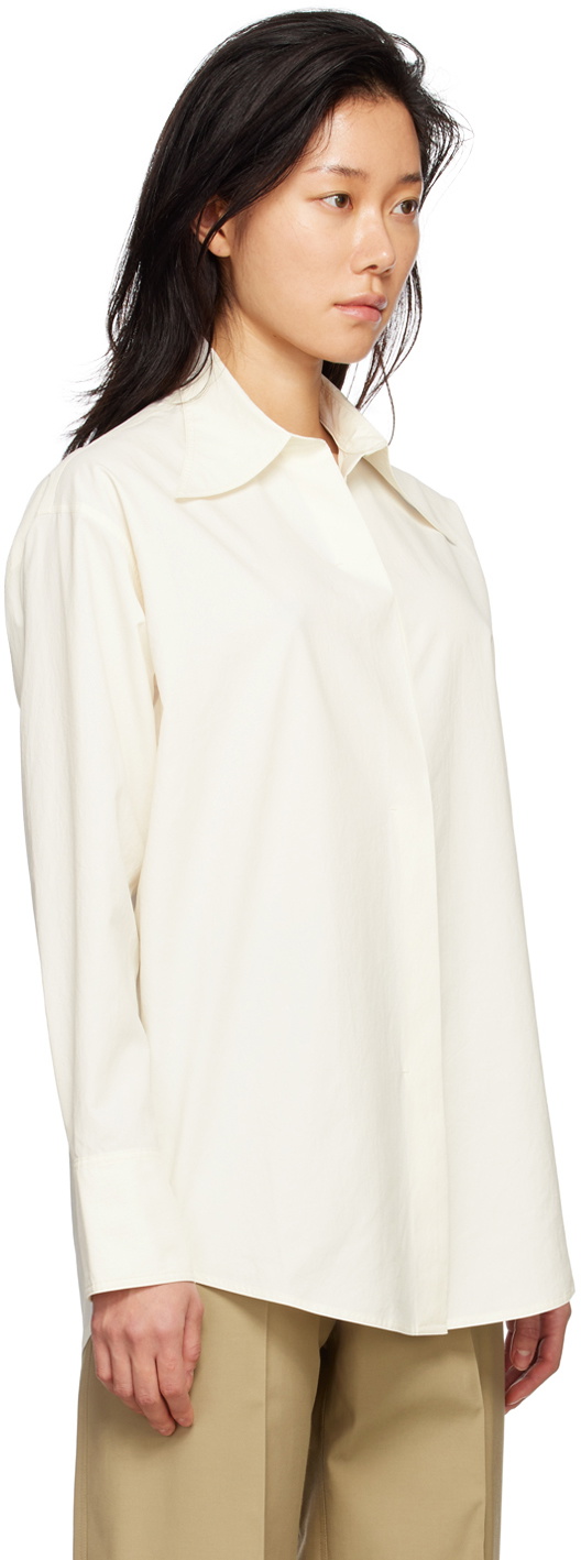 GIA STUDIOS Off-White Pointed Collar Shirt