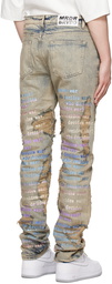 Who Decides War Blue Sand Scripture Jeans