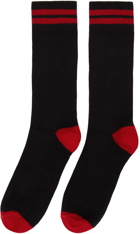 Ernest W. Baker SSENSE Exclusive Black & Red Socks