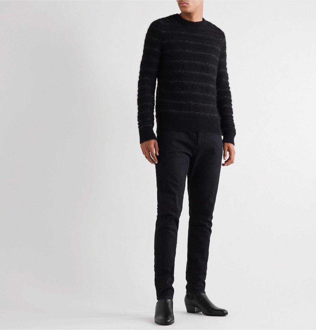 SAINT LAURENT - Custar 45 Leather Chelsea Boots - Black