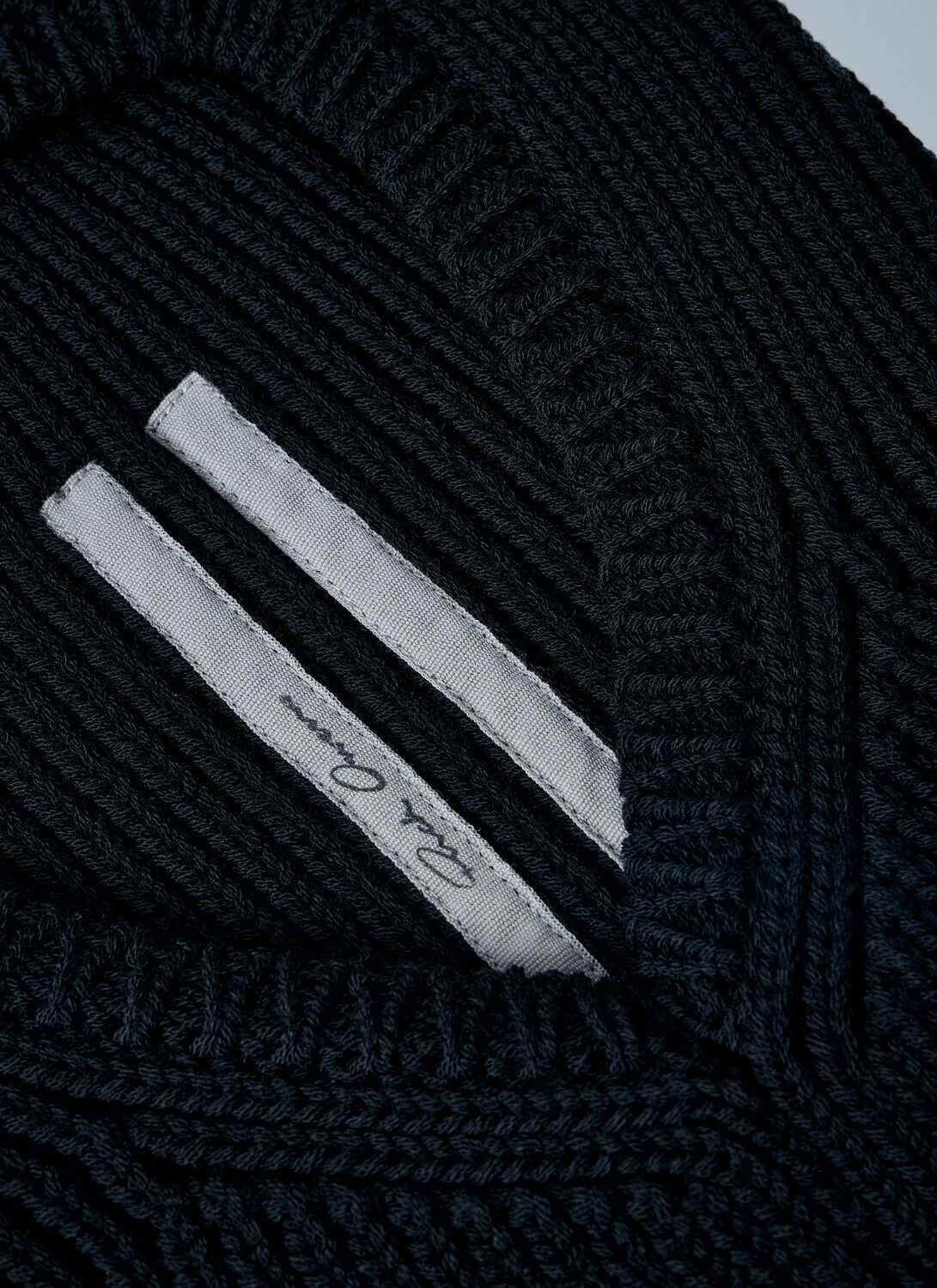 Rick Owens Ribbed Knit Balaclava