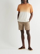 Frescobol Carioca - Felipe Straight-Leg Linen and Cotton-Blend Drawstring Shorts - Brown