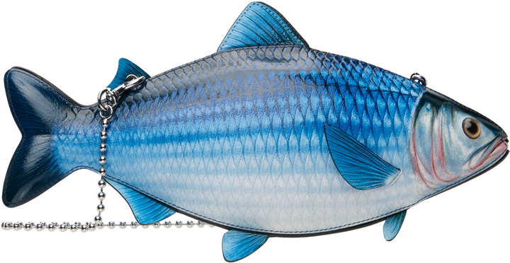 Photo: Moschino Blue Fish Bag