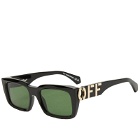 Off-White Sunglasses Men's Off-White Hays Sunglasses in Black/Green 