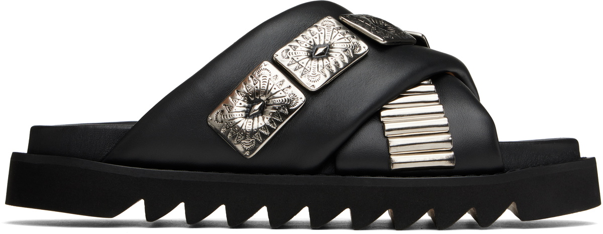 Toga Virilis Black Polido Sandals Toga Virilis
