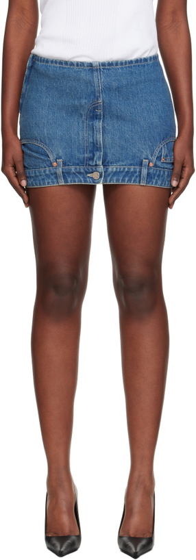 Photo: VETEMENTS Bluer Upside-Down Denim Miniskirt