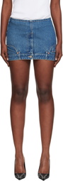 VETEMENTS Bluer Upside-Down Denim Miniskirt