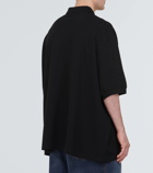 Balenciaga Oversized cotton piqué polo shirt