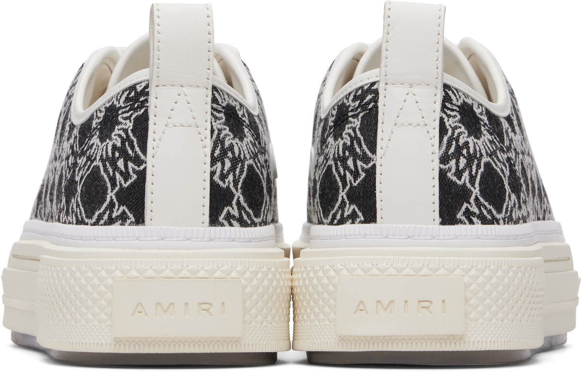 AMIRI White & Gray MA Quad Court Low Sneakers