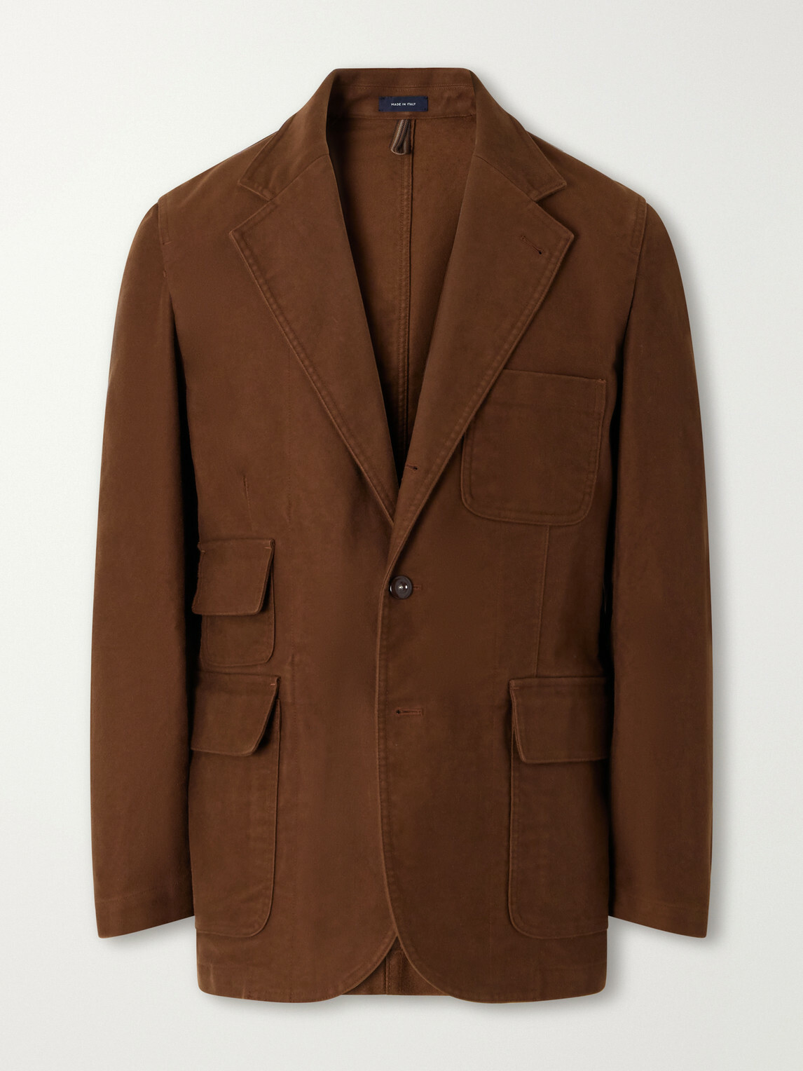Drake's - Mk. IV Cotton-Moleskin Blazer - Brown