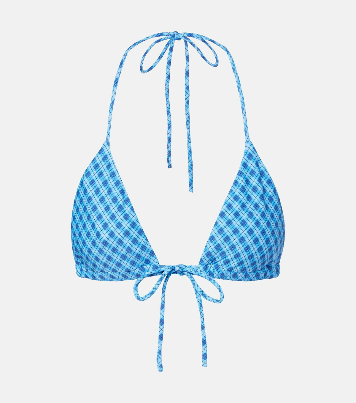 Montce Emma plaid bikini top