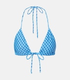 Montce Emma plaid bikini top