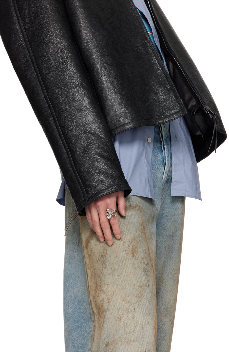 Acne Studios Silver Flower Ring Acne Studios