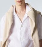 Brioni Linen bowling shirt