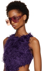 Loewe Orange Anagram Mask Sunglasses