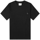 Wooyoungmi Men's Metalic Back Logo T-Shirt in Black