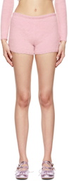 Mimi Wade Pink Mohair Shorts