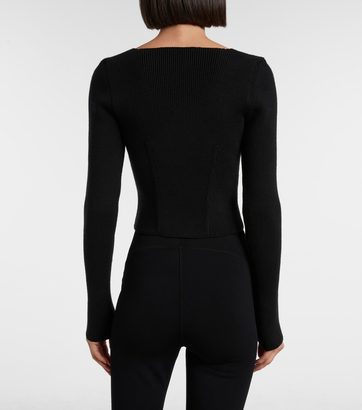 Alaïa Wool-blend corset