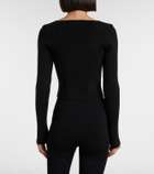 Alaïa Wool-blend corset