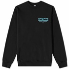 Sporty & Rich Men's Sports Crew Sweat in Black/Teal