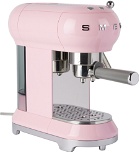 SMEG Pink Retro-Style Espresso Manual Coffee Machine