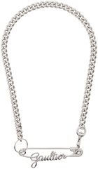 Jean Paul Gaultier Silver 'The Gaultier Safety Pin' Necklace