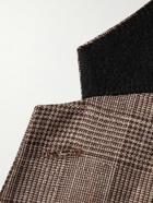 Paul Smith - Slim-Fit Prince of Wales Checked Wool, Cotton and Linen-Blend Blazer - Brown