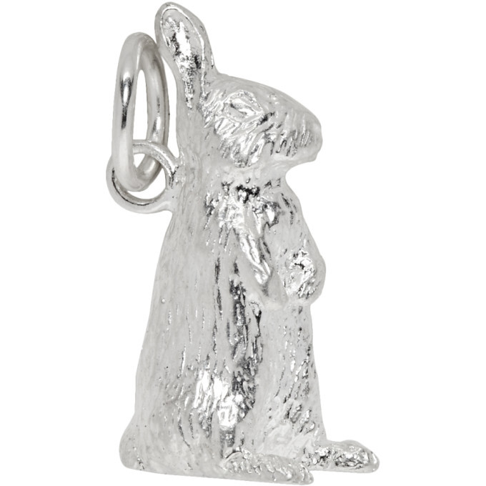 Photo: Bunney Silver Standing Rabbit Necklace Charm