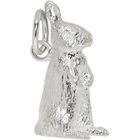 Bunney Silver Standing Rabbit Necklace Charm