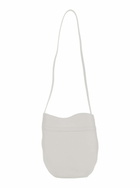 Little Liffner White Crossbody Bag With Single Shoulder Strap And Buckle Closure In Leather Woman