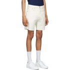 Levis White Denim 501 93 Shorts