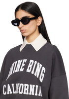 ANINE BING Black Roma Sunglasses