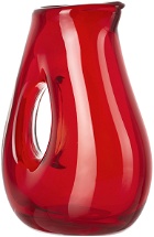 POLSPOTTEN Red Jug With Hole Pitcher