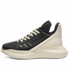 Rick Owens Men's Geth Runner Sneakers in Black/White