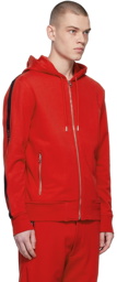 Alexander McQueen Red Cotton Hoodie