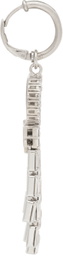 Gucci Silver Interlocking G Crystal Hoop Earrings