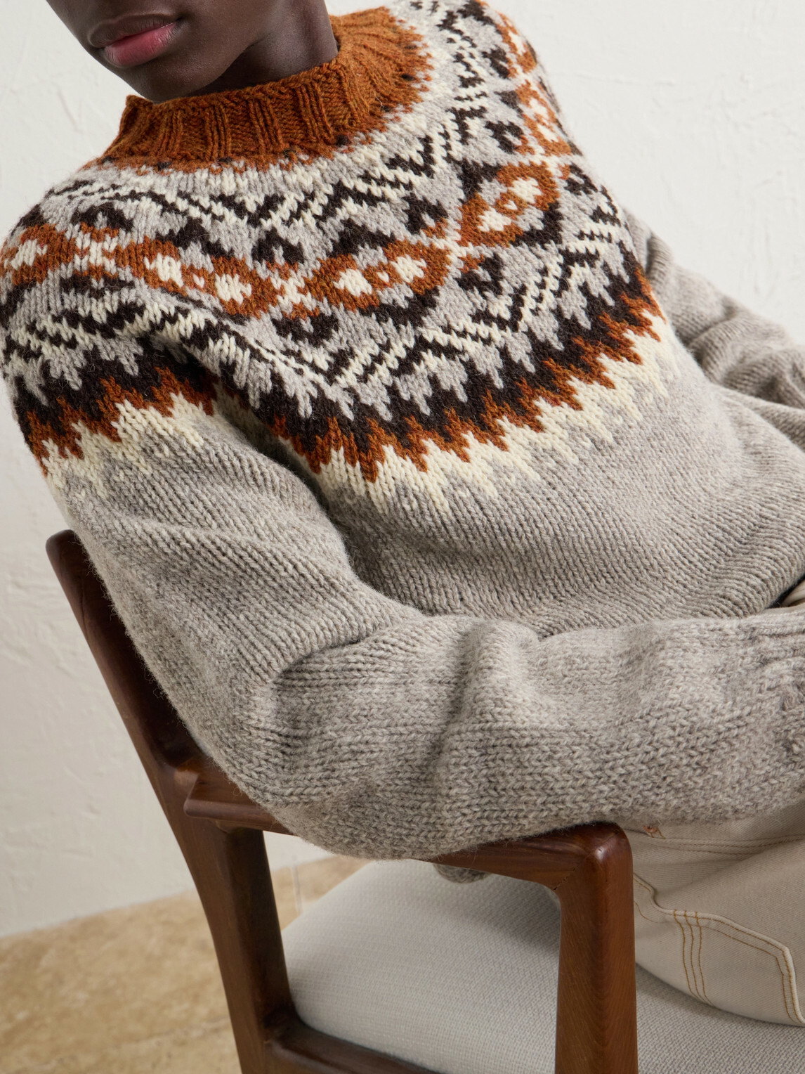 Barbour - Fair Isle Intarsia-Knit Wool Sweater - Gray