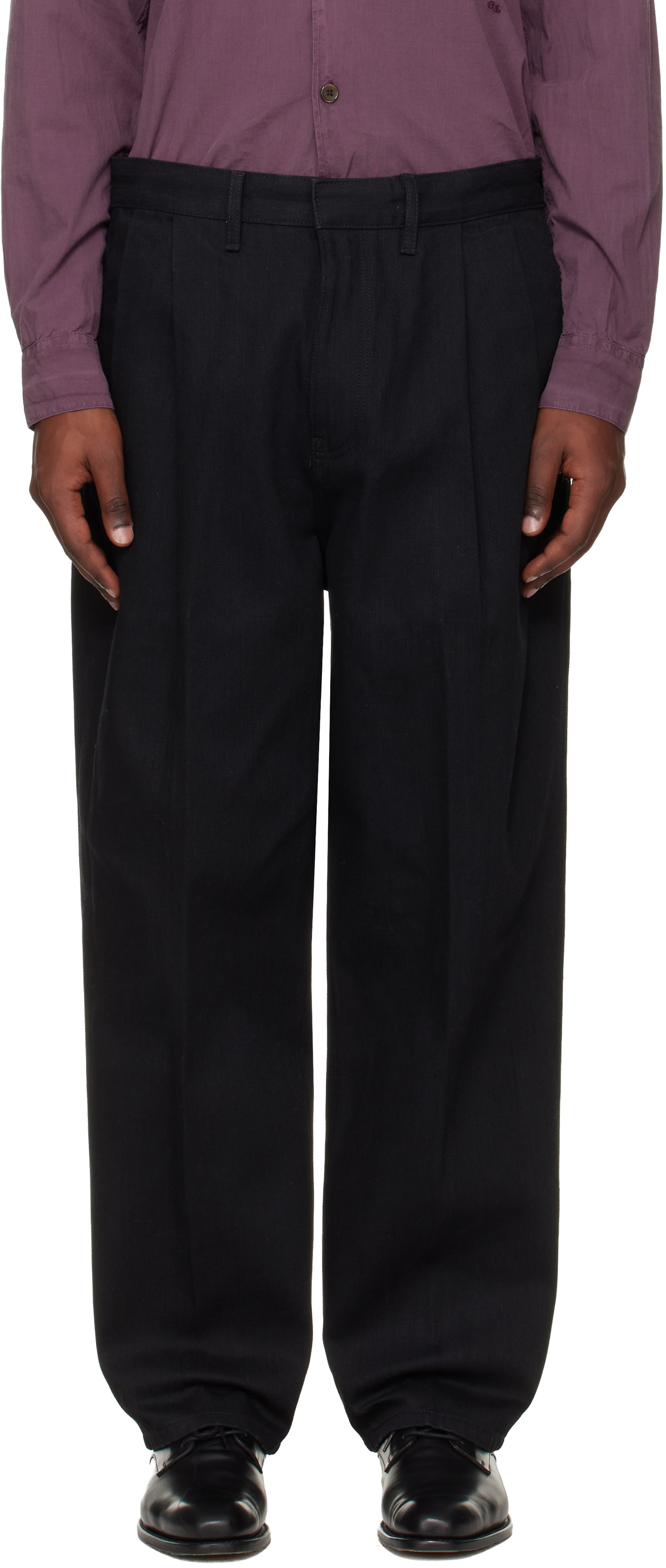 Hugo Black Relaxed-Fit Jeans